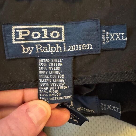 Polo Ralph Lauren Men’s XXL Coat Black Barn Jacket Snap-In Wool Liner Heavy - Picture 4 of 6